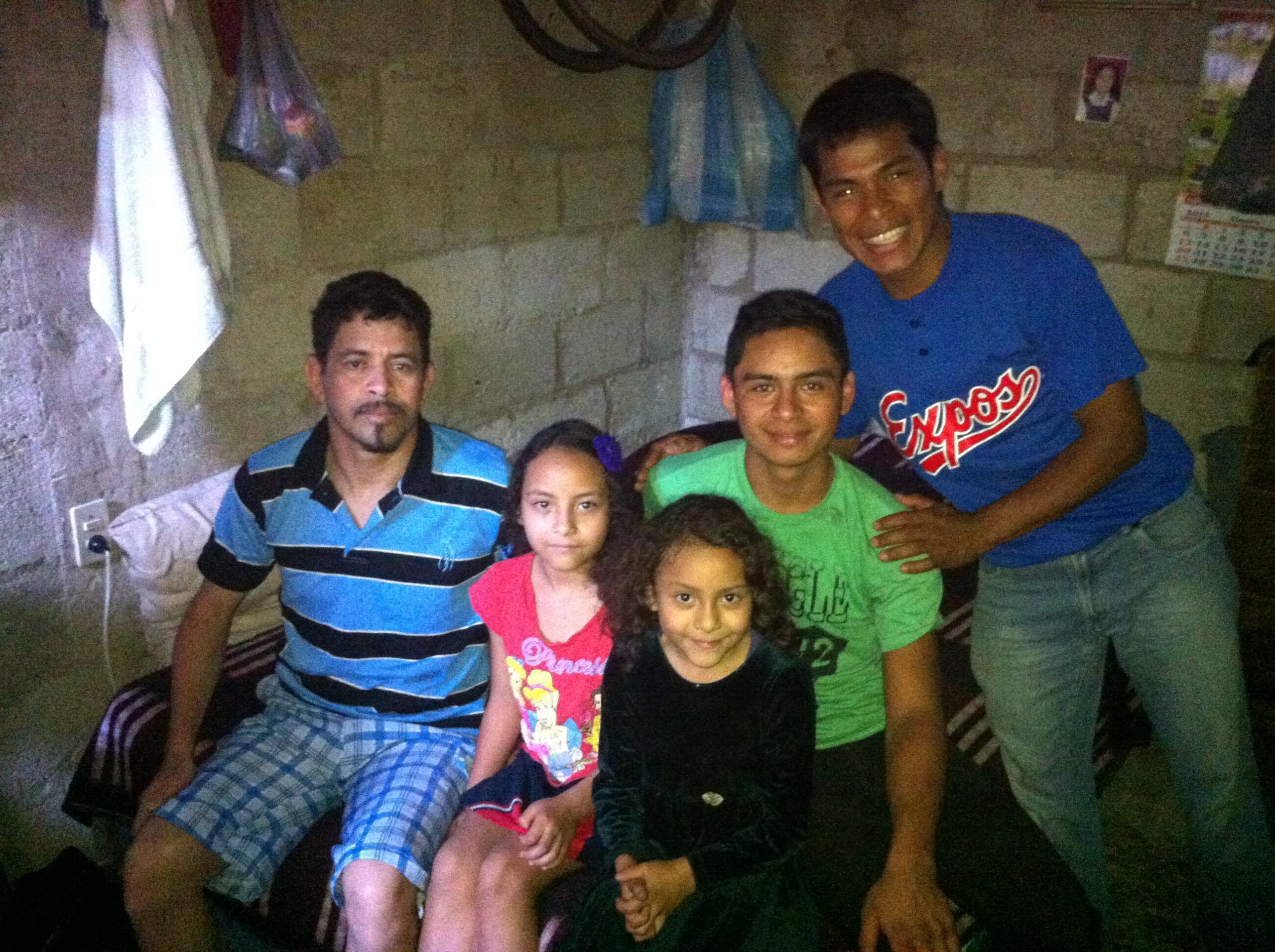 Manuel and his family!!  Loved seeing his 2 daughters faces light up when I told them there was also candy in the bag for them and they could have some BUT only if they asked their parents first :)